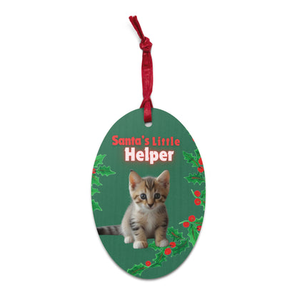 "Santas Little Helper" - Personalized Christmas Ornament.